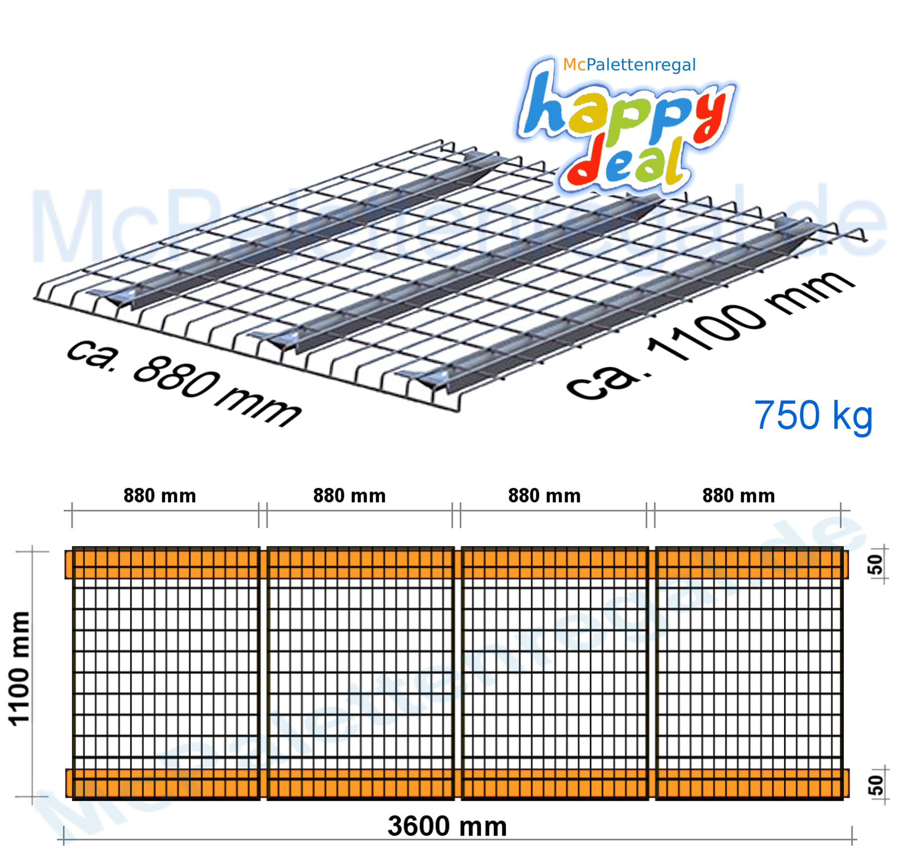 Gitter 88 x 110 / 750kg/5