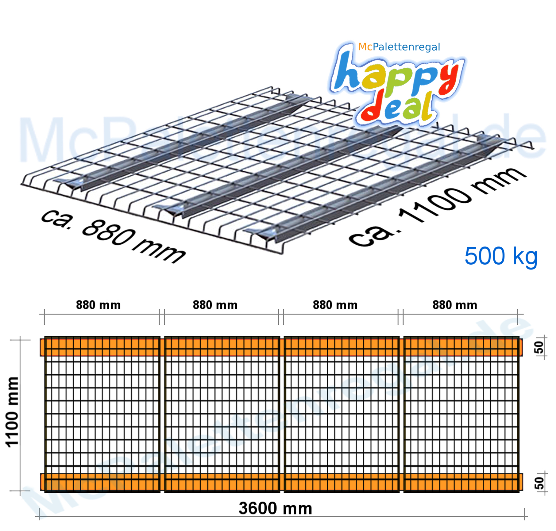 Gitter 88 x 110 / 500kg/5