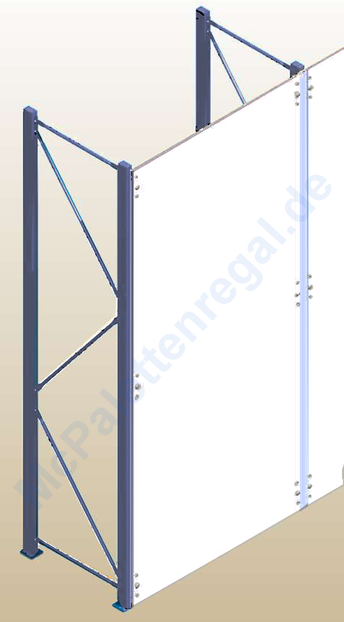 Rückwand 995/1995 mit Befestigungsmaterial