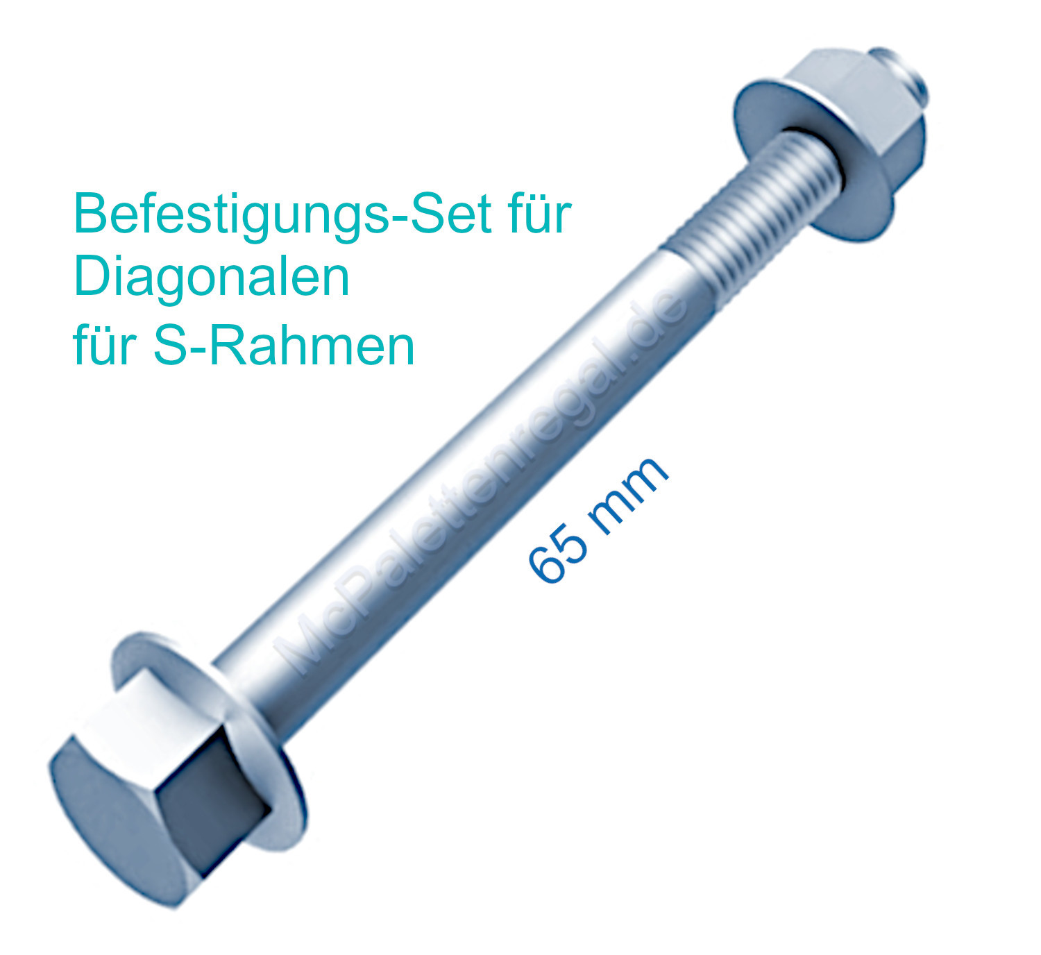 Befestigungsset für Diagonale S-Rahmen (10 Stück) Schrauben-Set