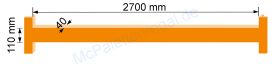 Zusatz-Traverse 2,7 m / 110