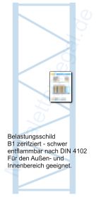 Zusätzliches Traglast-Schild